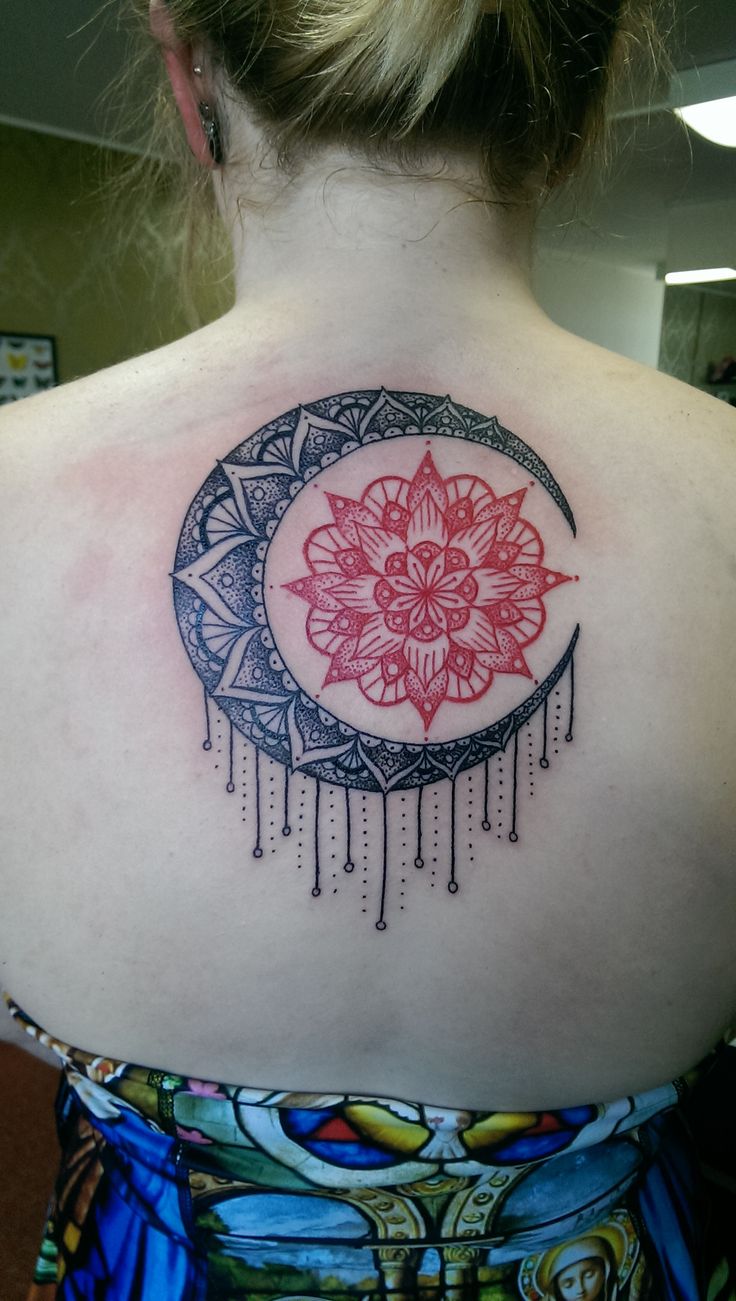 Sun and Moon Mandala Tattoo