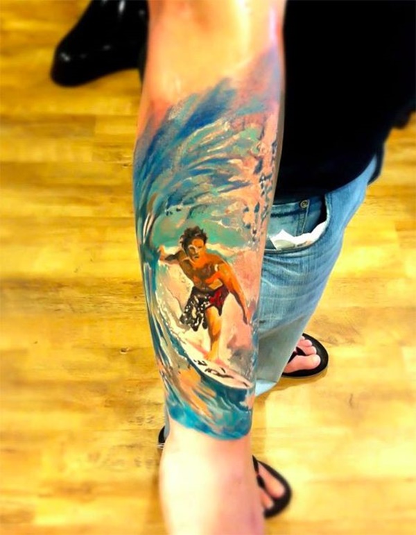 Surfer Tattoo