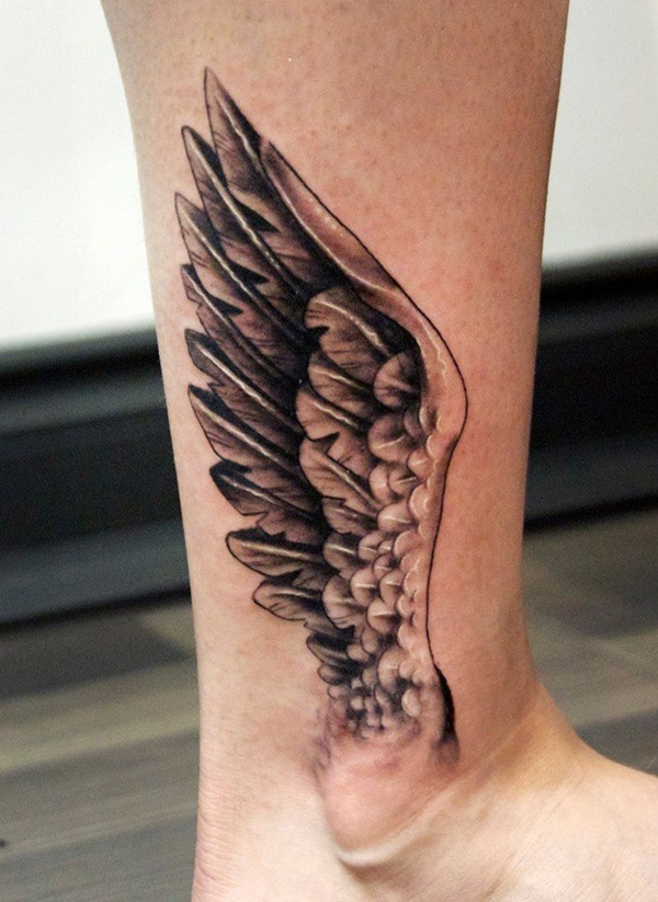 The Hermes Wing Tattoo On Ankle