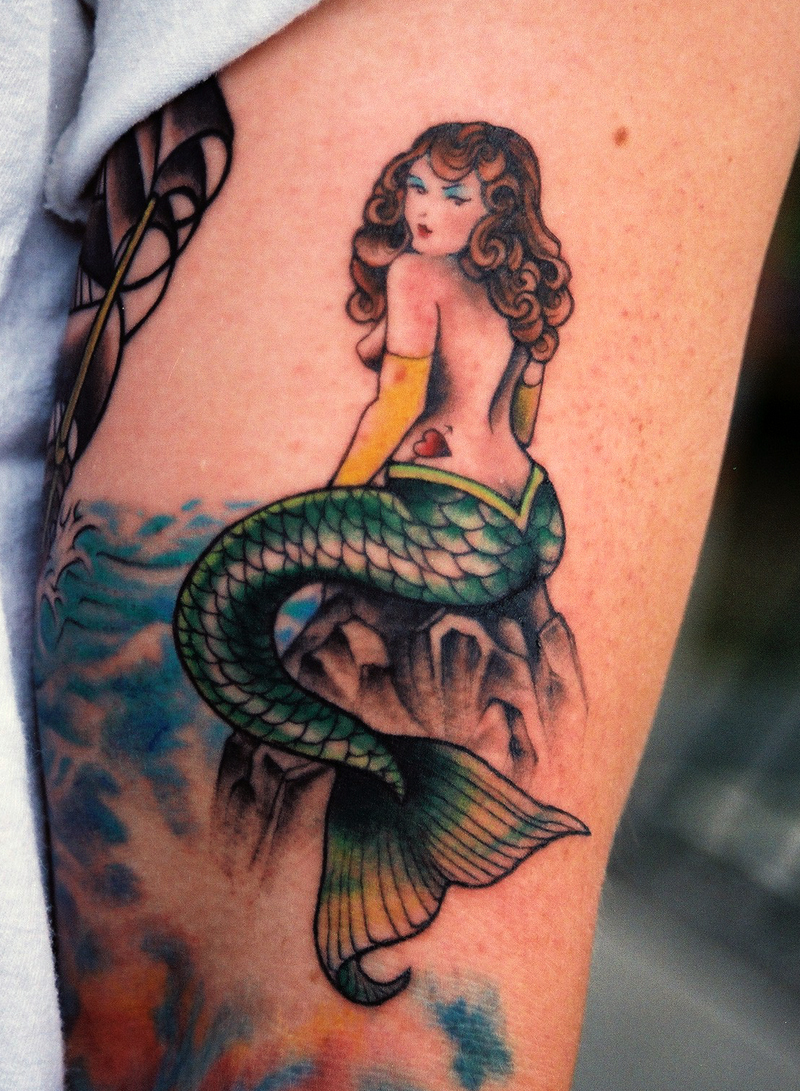 Traditional Mermaid Tattoo Designs