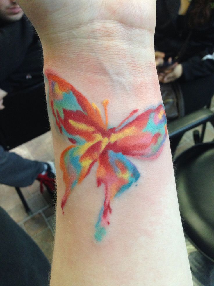 Watercolor Butterfly Tattoo 2003