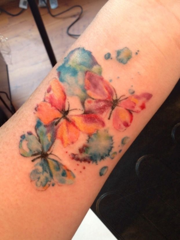 Watercolor Butterfly Tattoo 2011