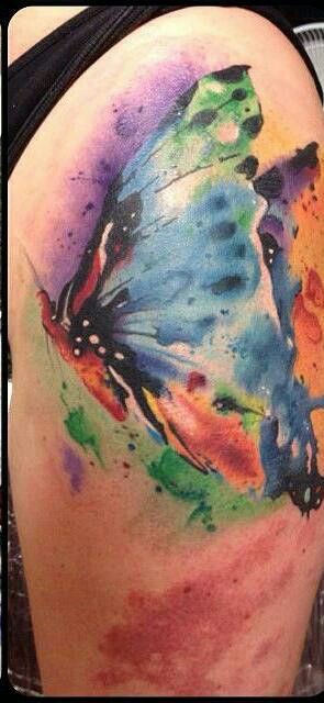 Watercolor Butterfly Tattoo New ideas
