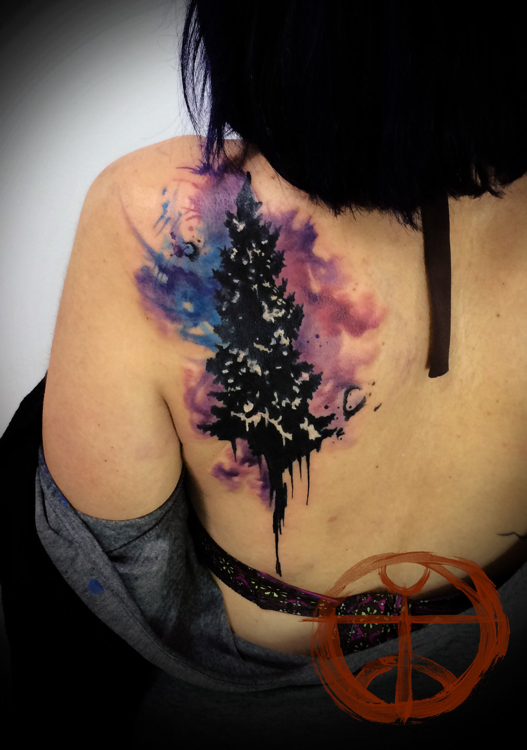 Watercolor Cover Up Tattoo