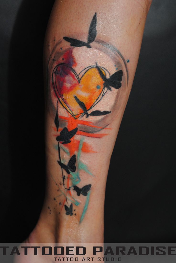 Watercolor Cover Up Tattoo Ideas