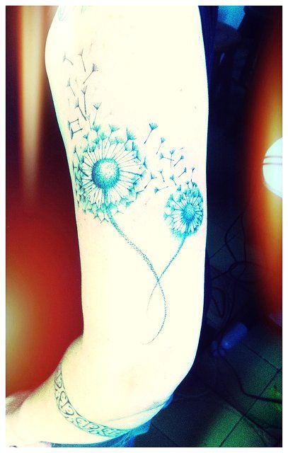 Watercolor Dandelion Tattoo 2015