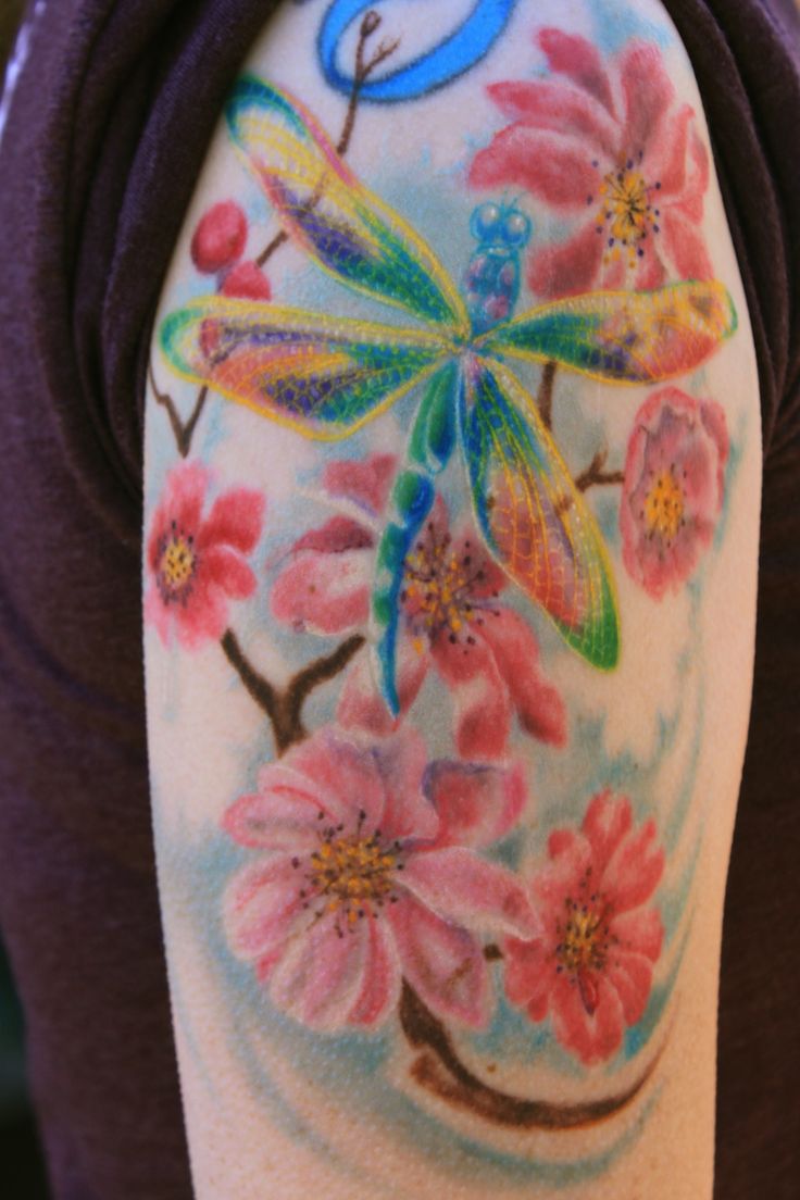 Watercolor Dragonfly Tattoo 2006