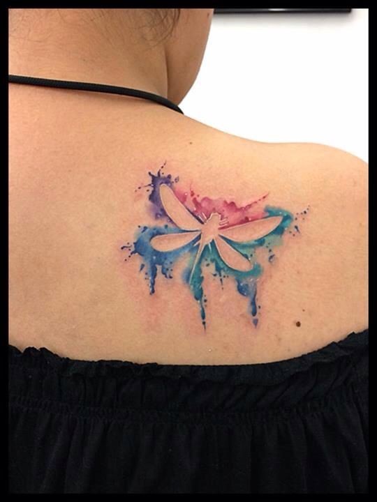 Watercolor Dragonfly Tattoo New