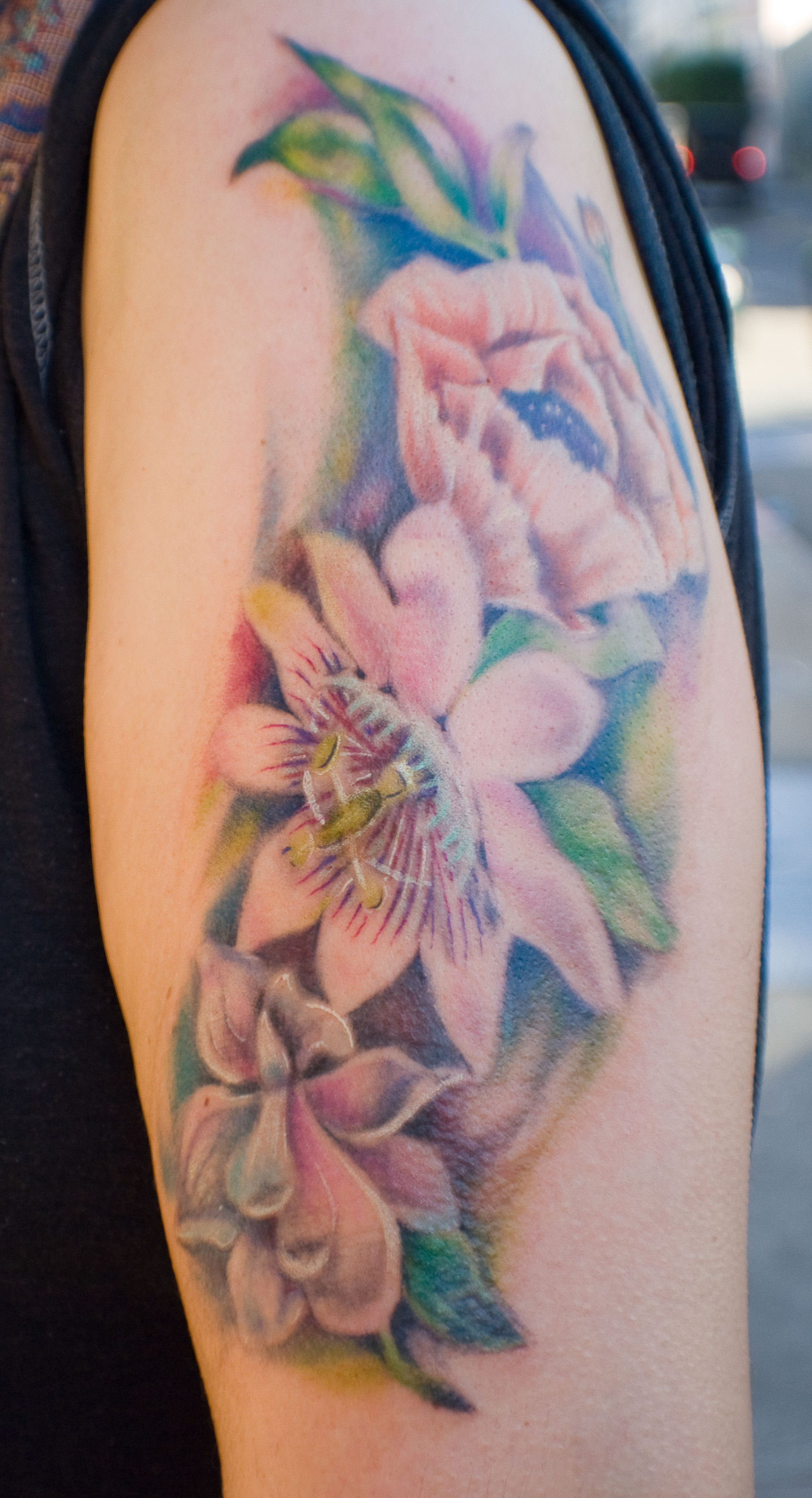Watercolor Flower Tattoo 2014