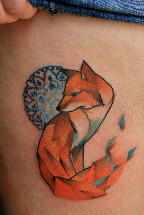 Watercolor Fox Tattoos Tumblr