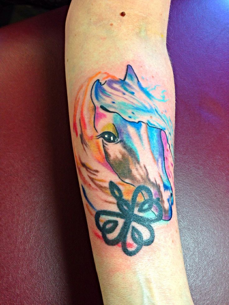 Watercolor Horse Tattoo Designs New Idea