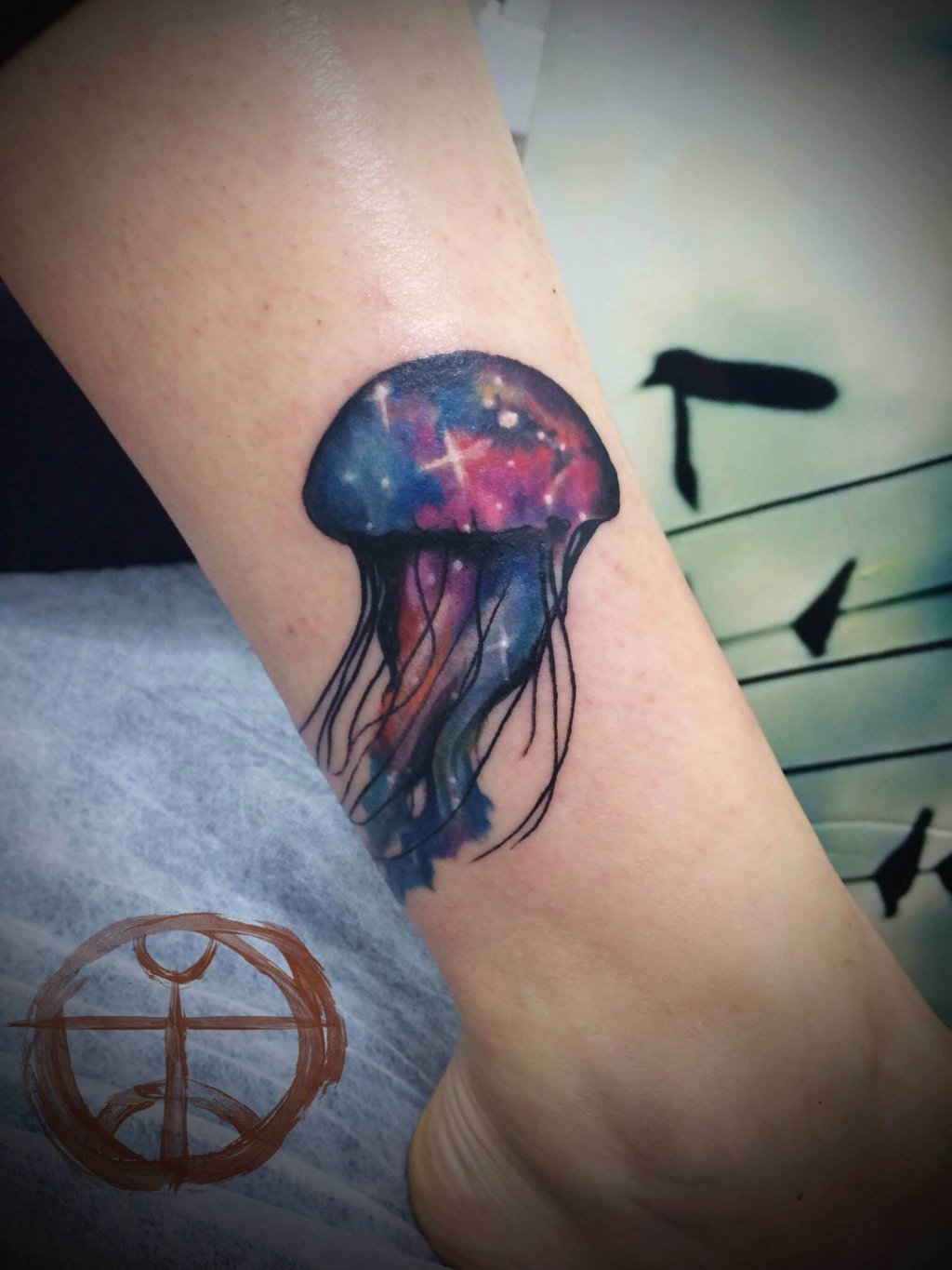 Watercolor Jellyfish Tattoo New