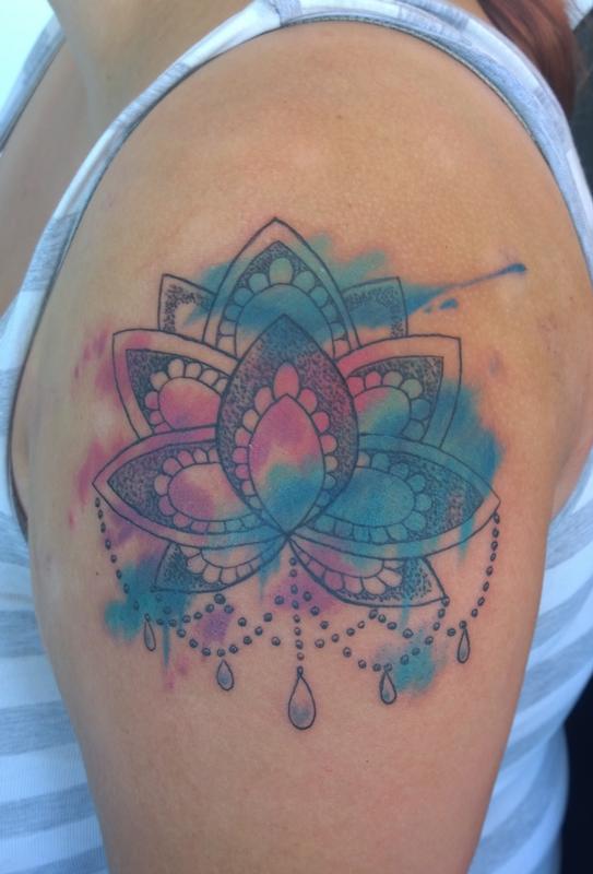 Watercolor Mandala Tattoos New