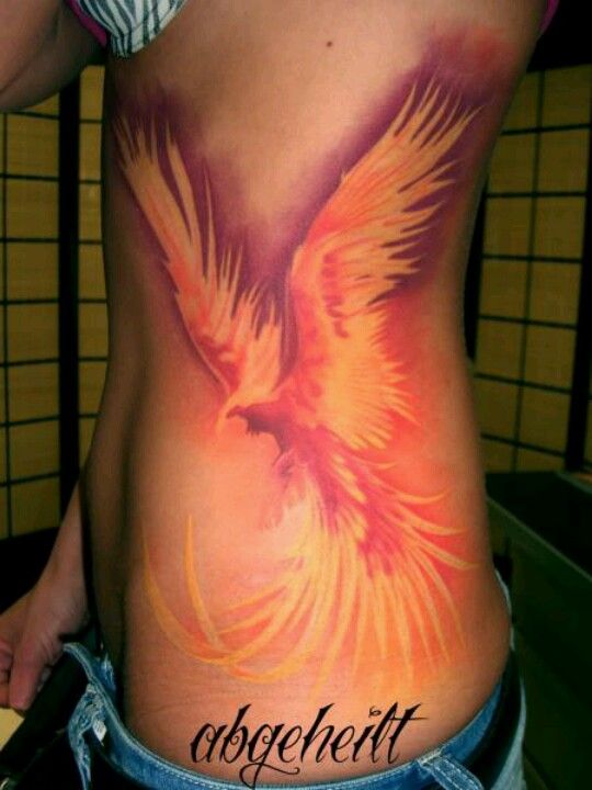 Watercolor Phoenix Tattoo 2011