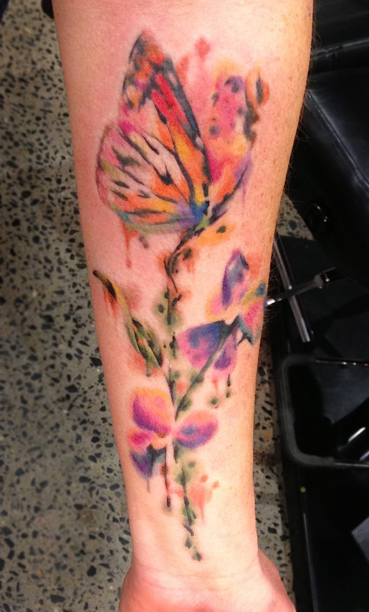 Watercolor Tattoo Arm