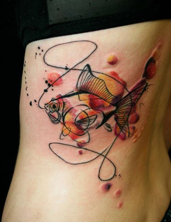 Watercolor Tattoo Fish