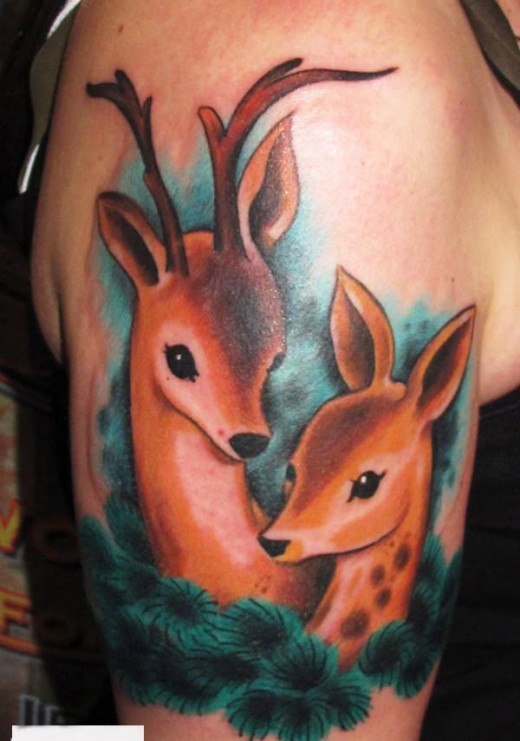 Whitetail Deer Tattoo Designs