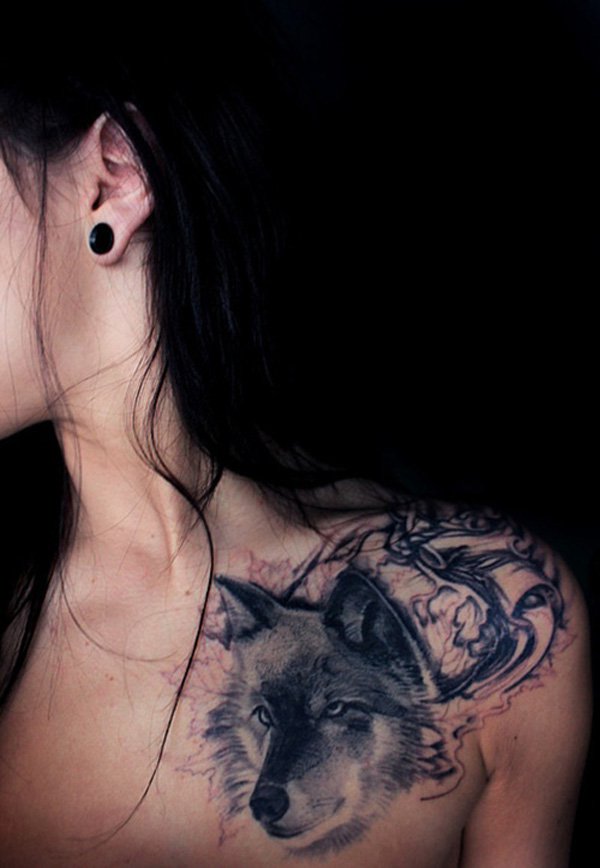 Wolf Tattoo Designs for Women