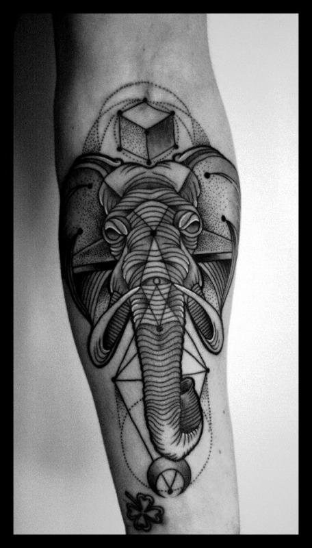 Geometric Elephant Tattoo Fine Design Yo Tattoo