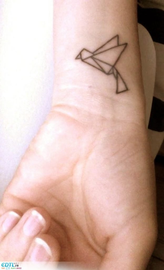 Origami Bird Tattoo Yo Tattoo 7949